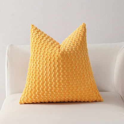 Strukturierter gestrickter Dekorationskissen