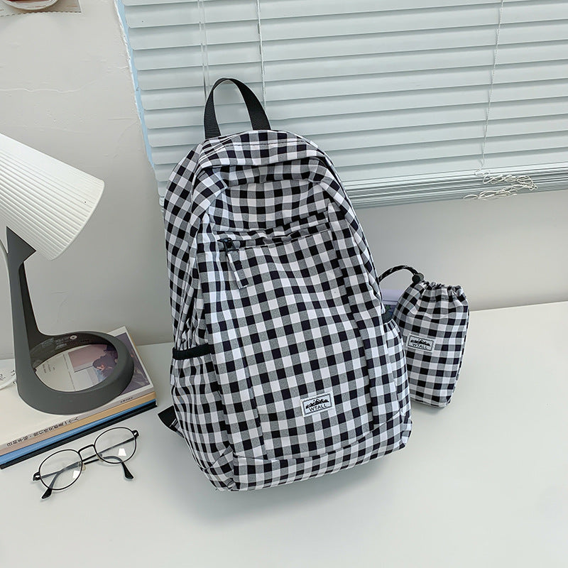 Stylische Karierte Rucksack Brehn