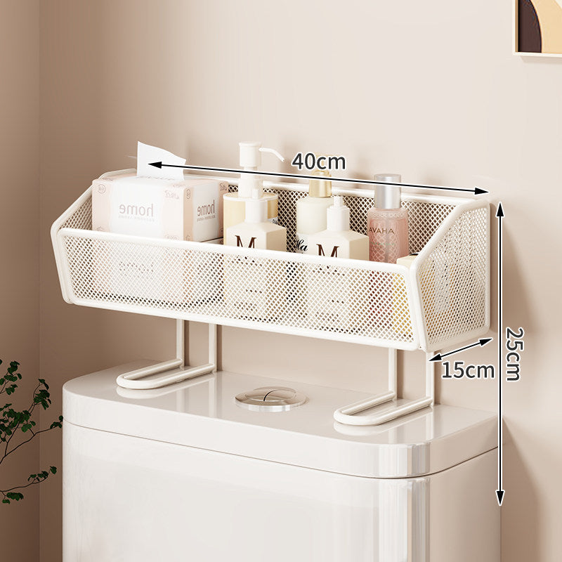Über-Toilette Zwei-Tier Netz-Theken-Badezimmer-Organizer