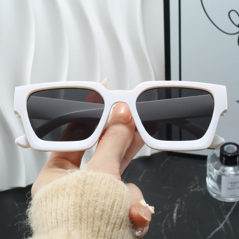 Damen Modische Oversized-Sonnenbrille mit quadratischem Rahmen Brehn