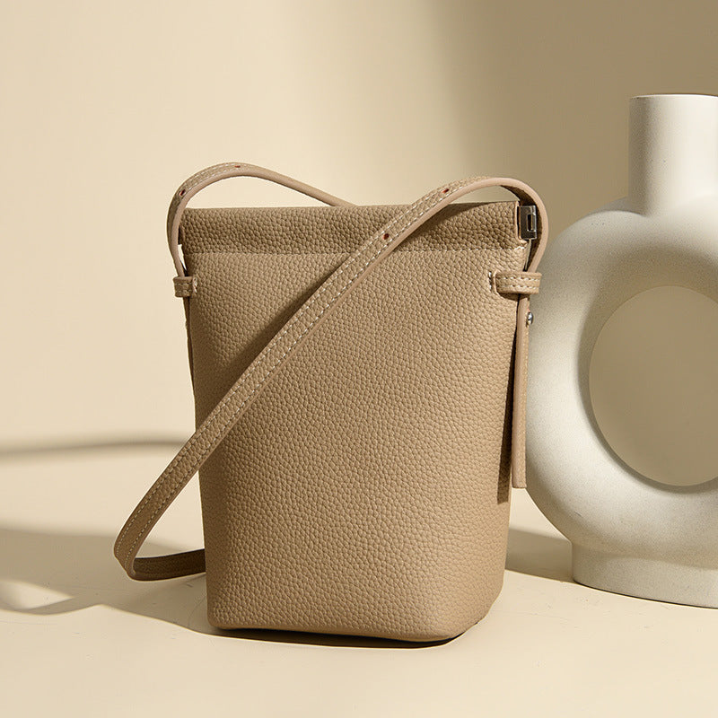 Elegante Texturierte Bucket Bag Brehn