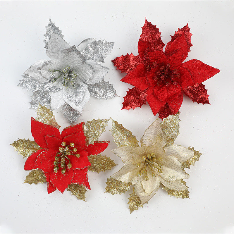Dekorative glitzernde Blumenakzent Brosche Brehn