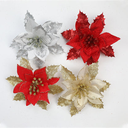 Dekorative glitzernde Blumenakzent Brosche Brehn