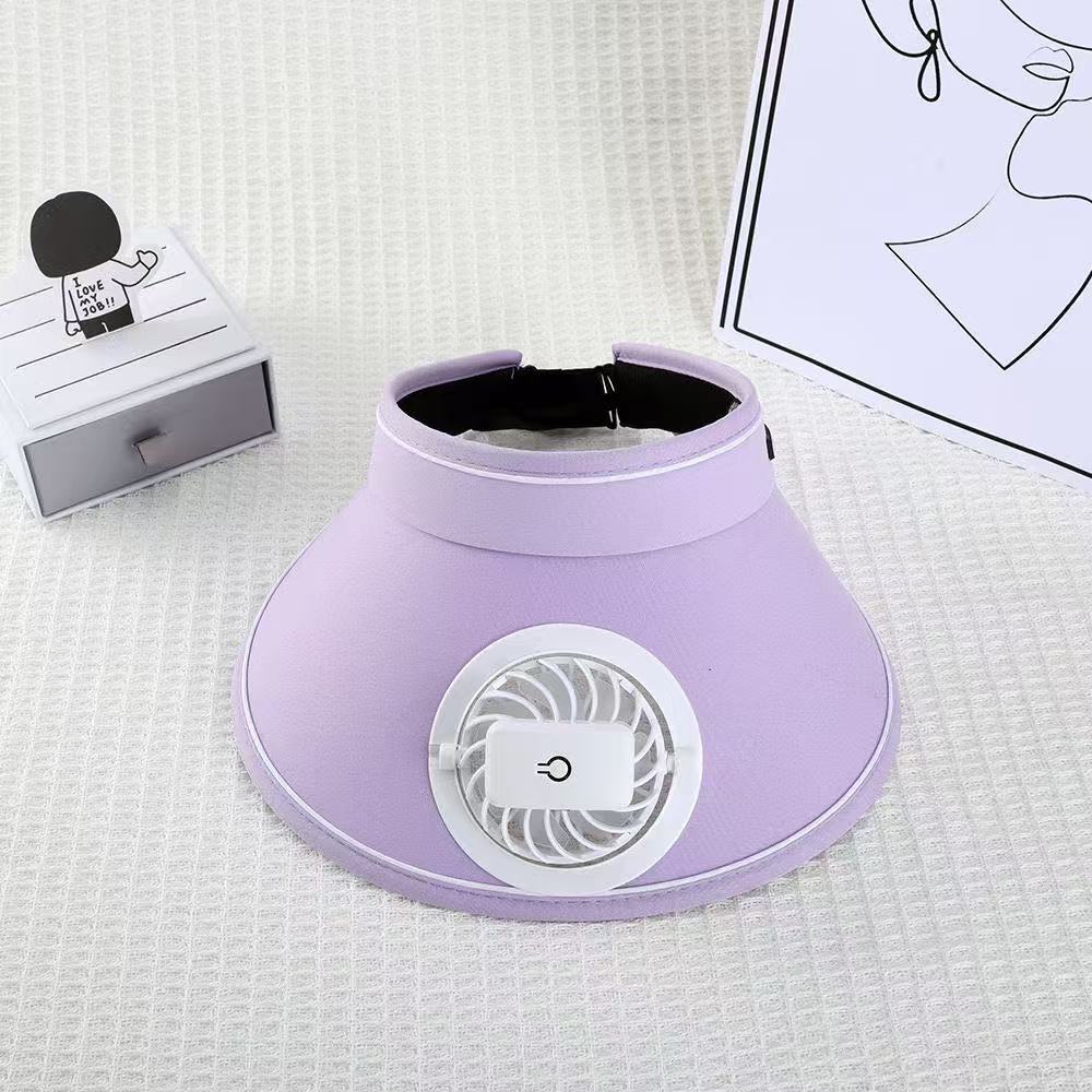 Visier mit abnehmbarem USB-Ventilator, verstellbarem Kopfschutz und atmungsaktiver UV-Schutz Brehn