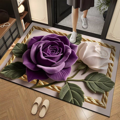 Florale 3D dekorative Teppichmatte