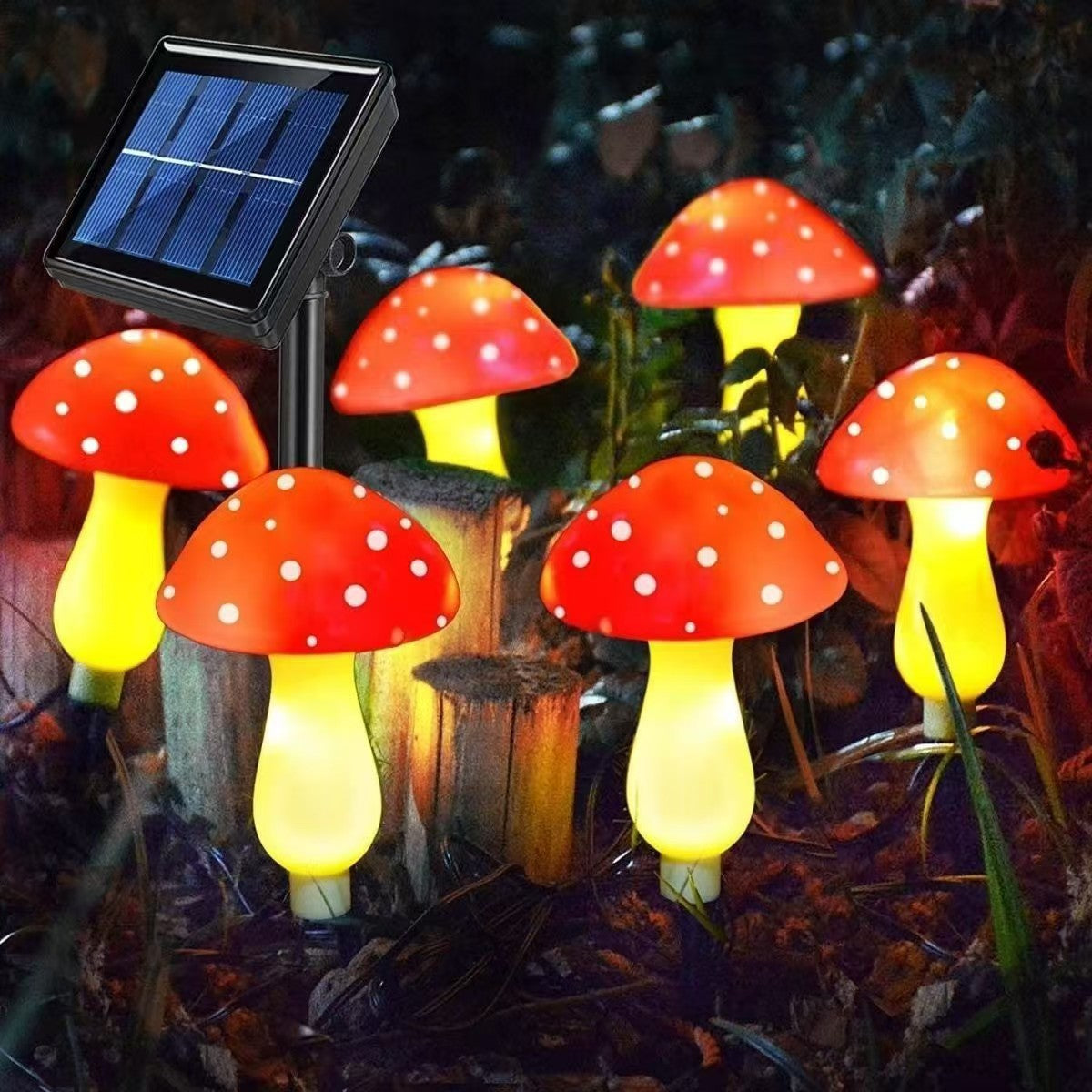 Launische Pilzwegstecker-Lichter mit keramischen Kappen und warmer LED-Beleuchtung Brehn