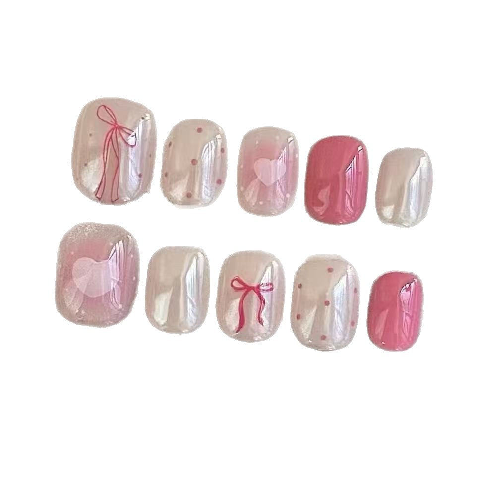 Romantisches Herz-Themen Nagelkunst Set Brehn