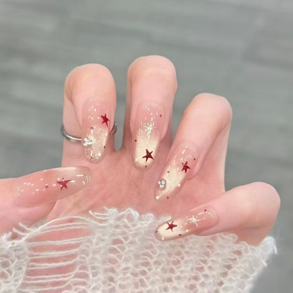 Luxuriöse Glitzernde Acryl Nagelkunst Brehn