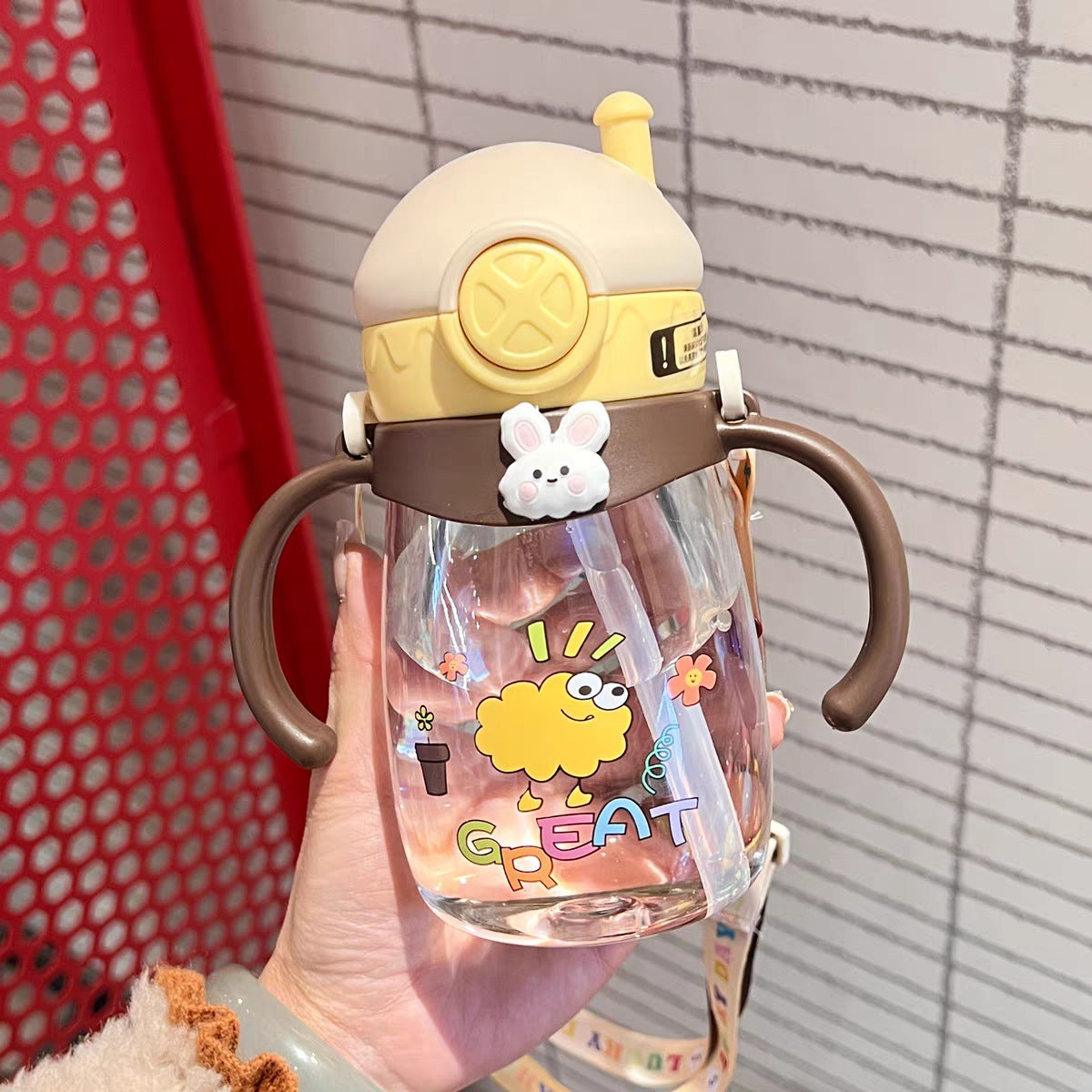 Damen Kindergerechte Trinkflasche Brehn