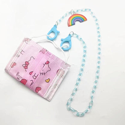 Brillenband Aus Transparentem Kunstharz mit Regenbogenanhänger Brehn