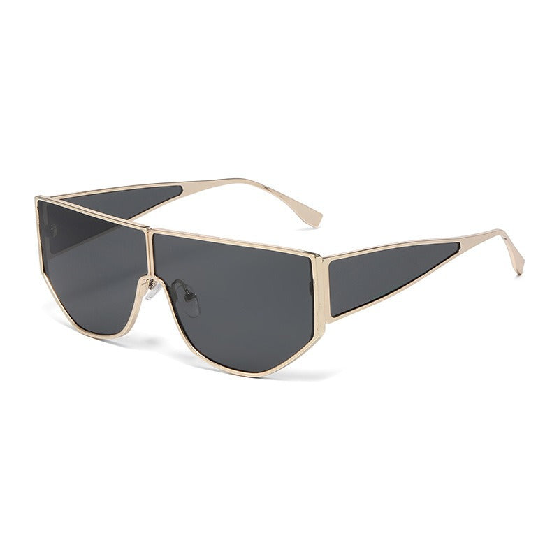 Herren Bold Statement Shield Sonnenbrille Brehn