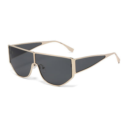 Herren Bold Statement Shield Sonnenbrille Brehn