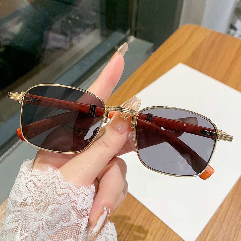 Damen Sonnenbrille mit luxuriösem Holzrahmen Brehn