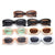 Damen modische Retro-Sonnenbrille mit breitem Rahmen Brehn