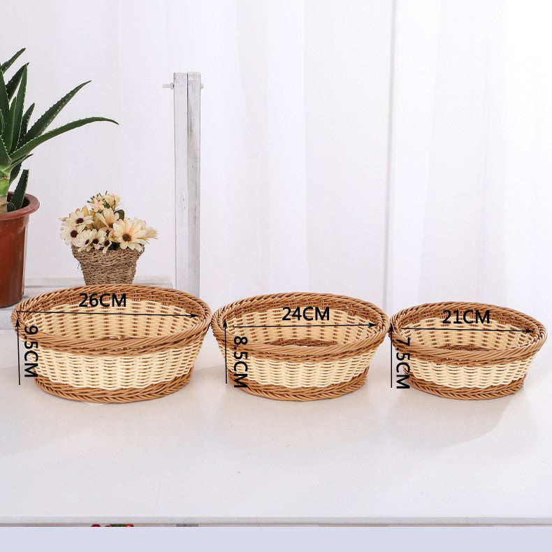 Unisex Aufbewahrungskörbe aus geflochtenem Material Brehn