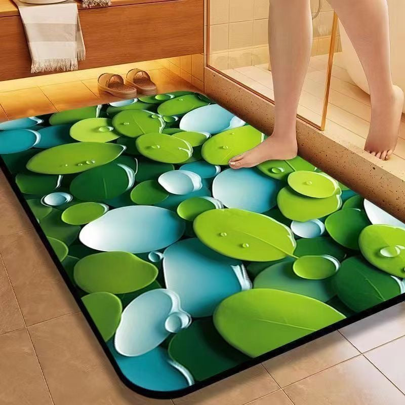 Rutschfeste, wasserabsorbierende Badematte Brehn