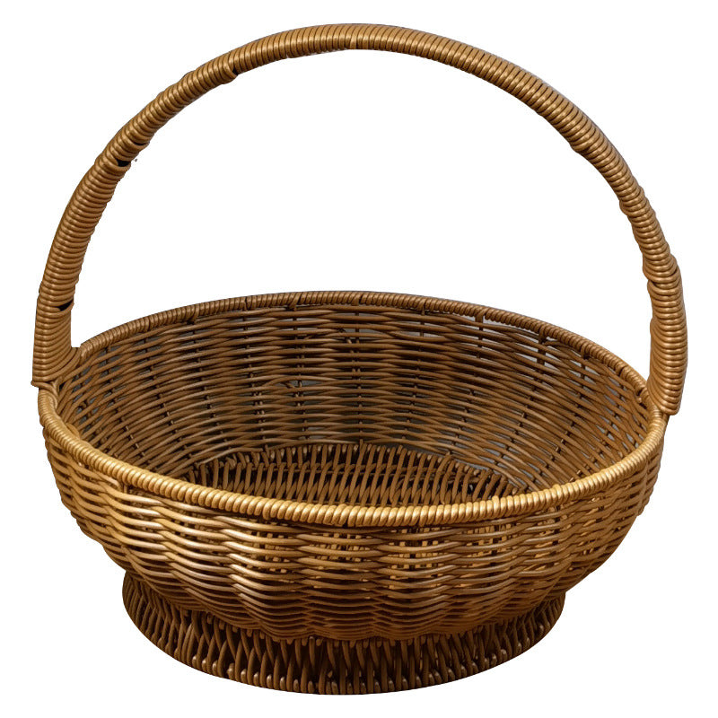 Damen handgearbeiteter Rattan Korb mit Henkel Brehn