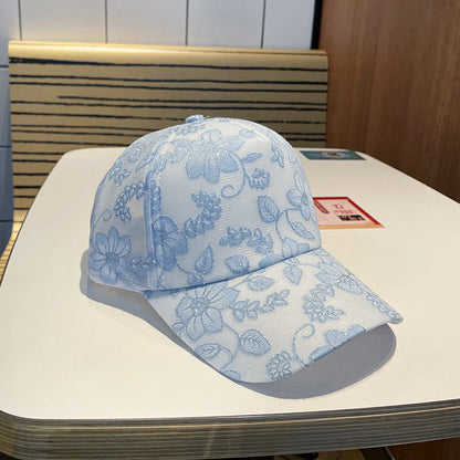 Damen Floral Gestickte Baseballmütze Brehn