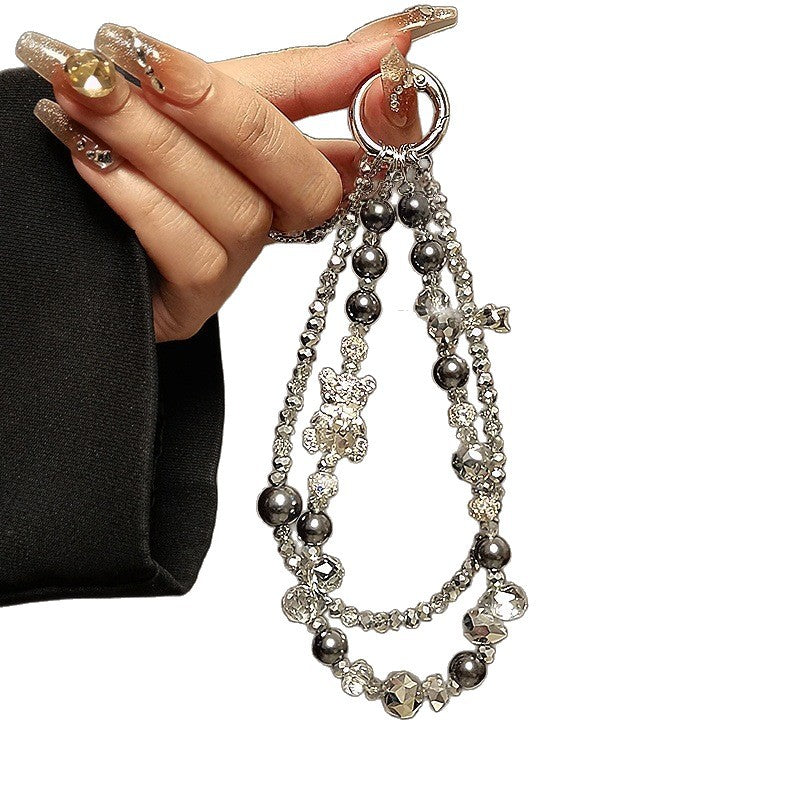Elegante Perlen Charm Brillenband Brehn