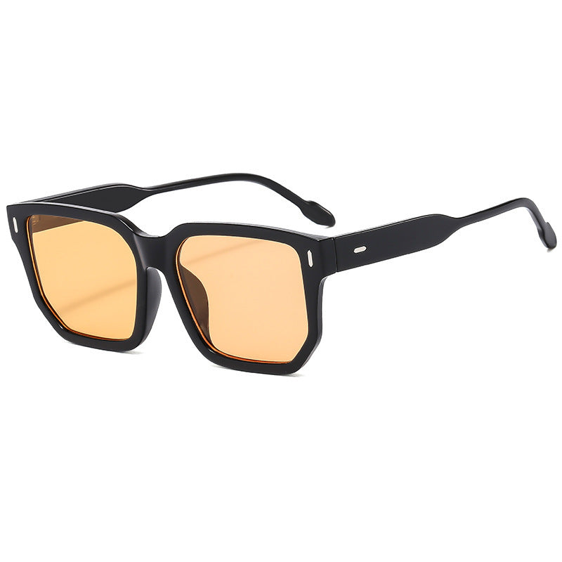 Damen Quadratische Sonnenbrille mit modernem, rahmenlosem Design Brehn
