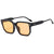 Damen Quadratische Sonnenbrille mit modernem, rahmenlosem Design Brehn