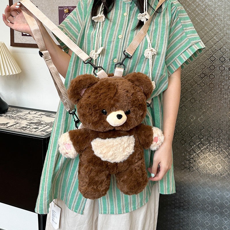 Plüsch Rucksack mit Süßem Teddy-Design Brehn