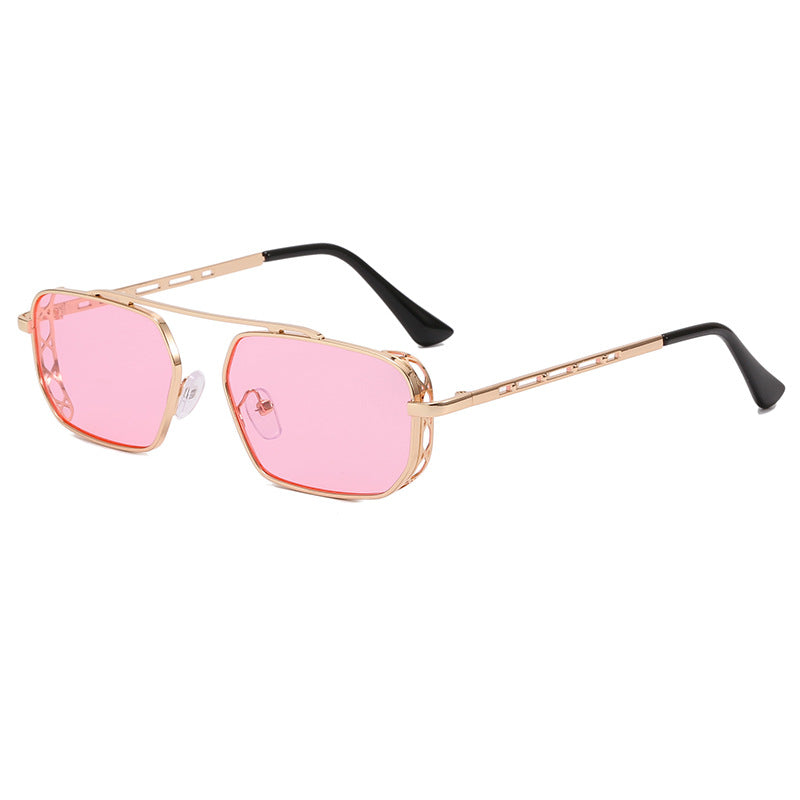 Damen modische Sonnenbrille im modernen Hexagon-Design Brehn