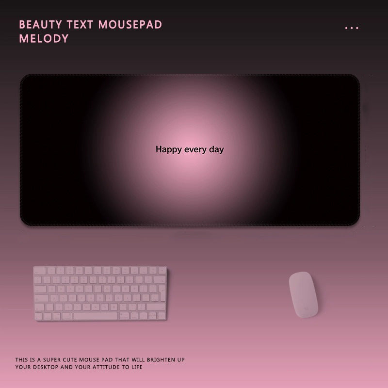 Motivationaler Text Gaming-Mauspad
