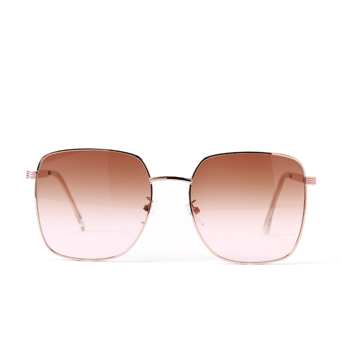 Damen quadratische Sonnenbrille mit elegantem Metallrahmen und verspiegelten Gläsern Brehn