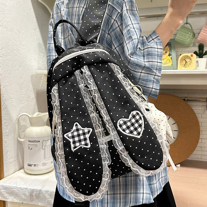 Verspielte Pünktchen Crossbody Tasche