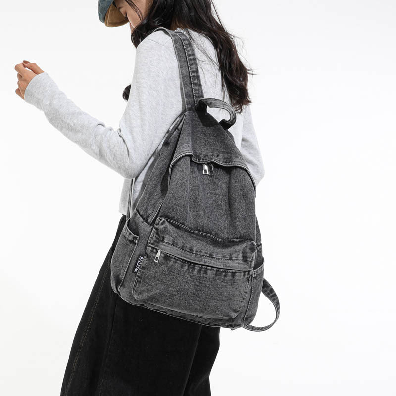 Trendiger Freizeit-Denim-Rucksack Brehn