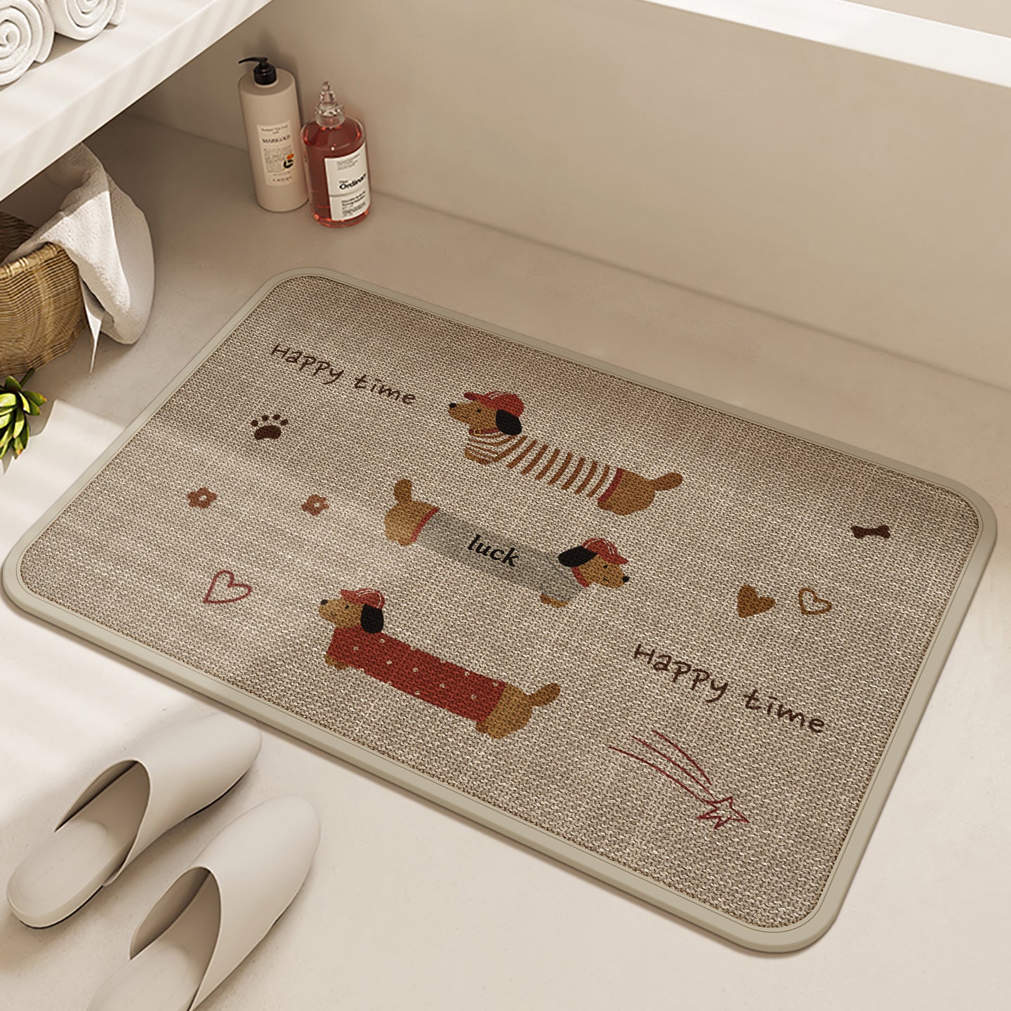 Hundethemed Badezimmermatte