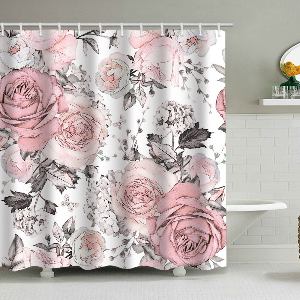 Florales Druck Duschvorhang Brehn