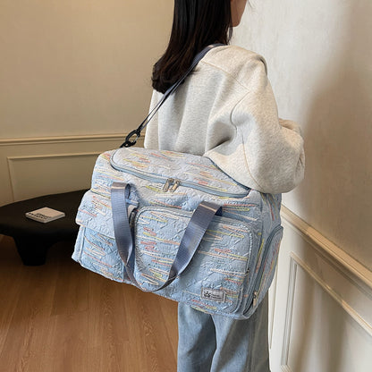 Bestickte Wochenend-Duffle Brehn