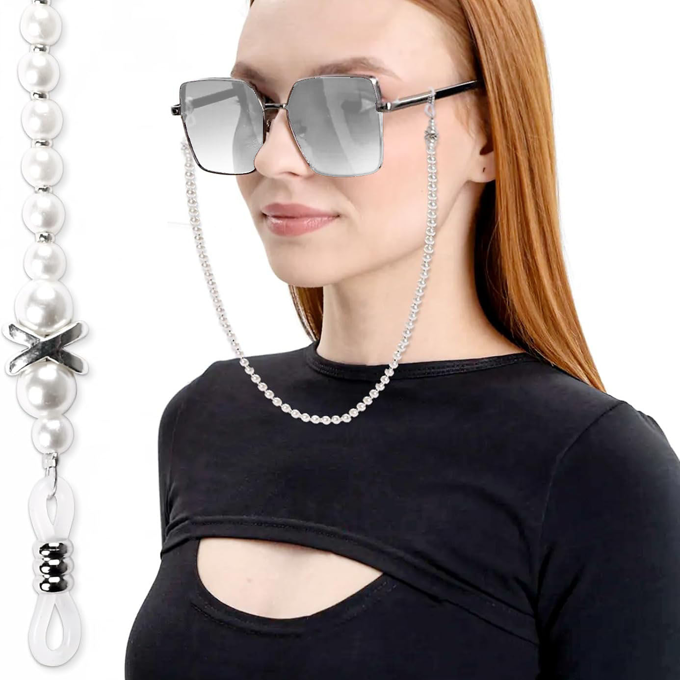 Stylische Perlenbeaded Brillenband Brehn