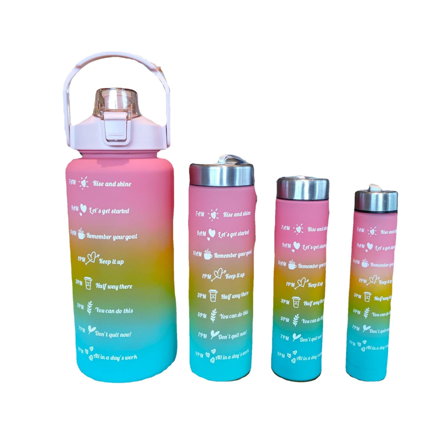 Damen Motivations-Trinkflasche mit Zeitskala und ergonomischem Design Brehn