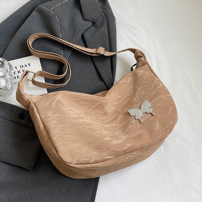 Lässige Schmetterlings-verzierte Schultertasche