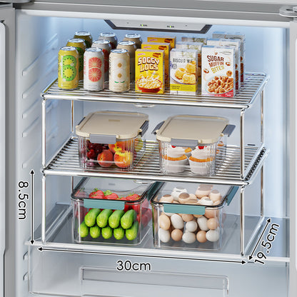 Verstellbarer erhöhter Chrom Kühlschrankregal Riser Organizer