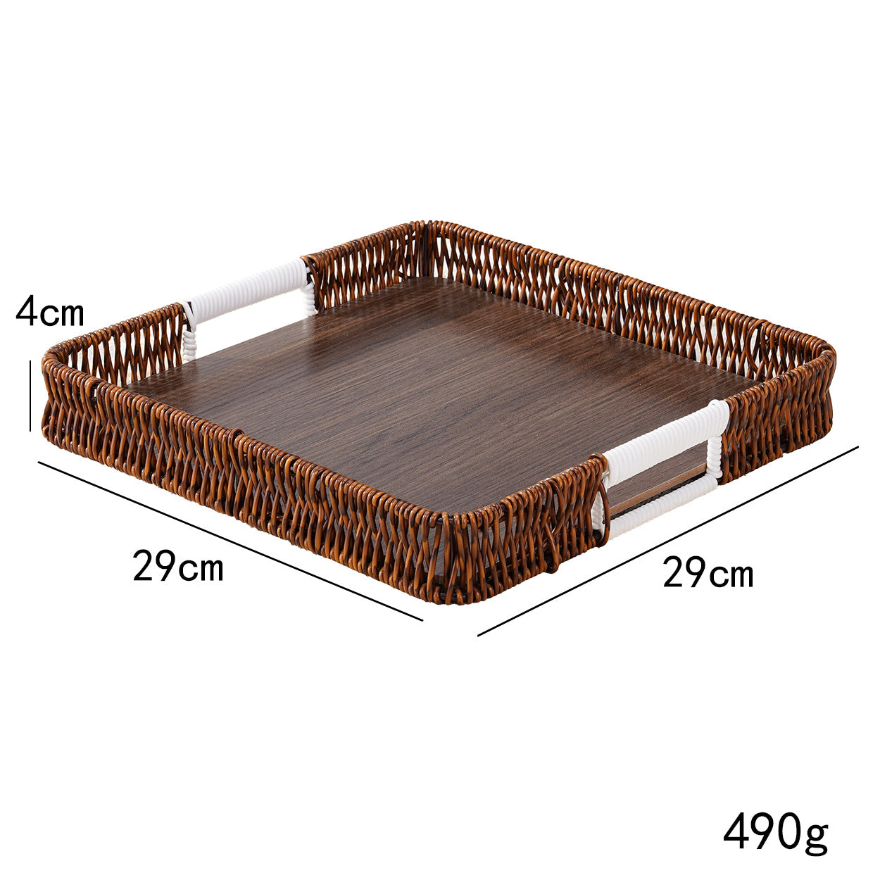 Stylische handgewebte Servierplatte Brehn