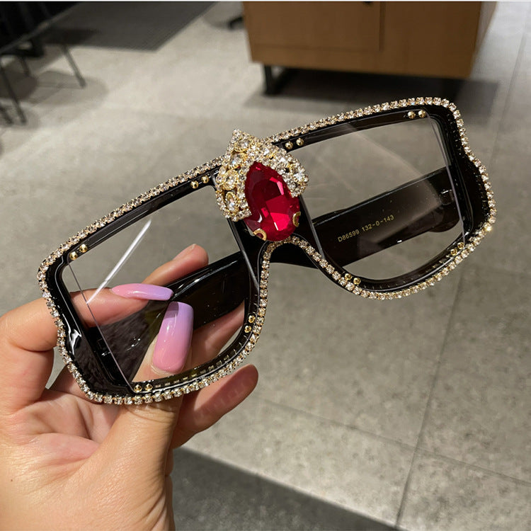 Damen Schmuckstein-verzierte Sonnenbrille Brehn
