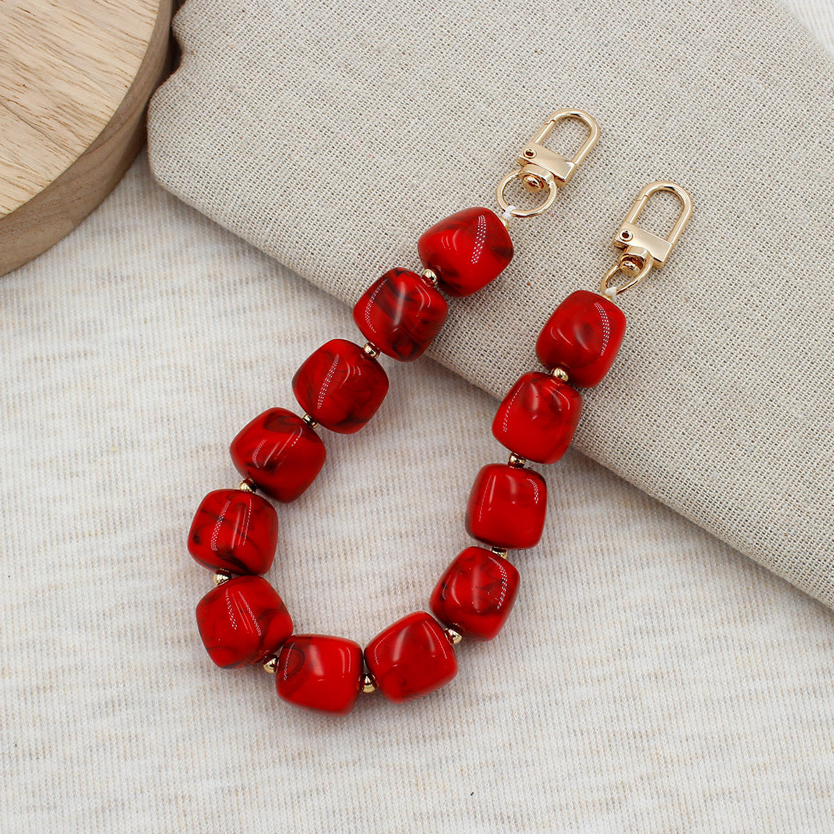 Chunky Beaded Brillen Kette Brehn