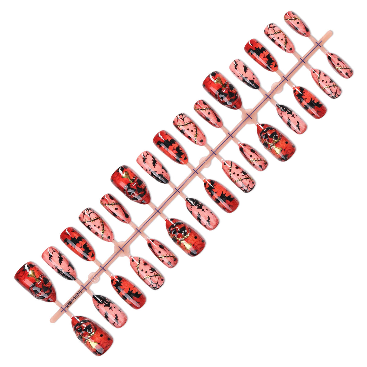 Kunstnagelset mit kreativen Halloween-Motiven Brehn