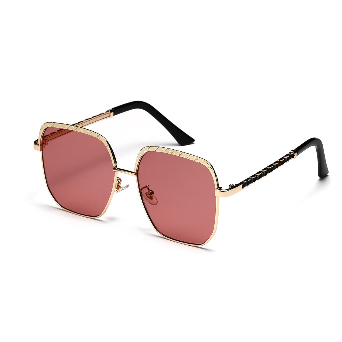 Damen modische oversized Sonnenbrille im geometrischen Design Brehn
