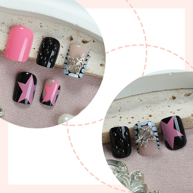 Kunstnagelset mit buntem Design und kreativen Details Brehn