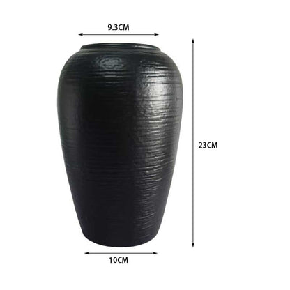 Elegante strukturierte Keramikvase Brehn