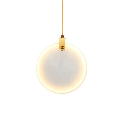 Elegante Marmor Kreis Pendelleuchte