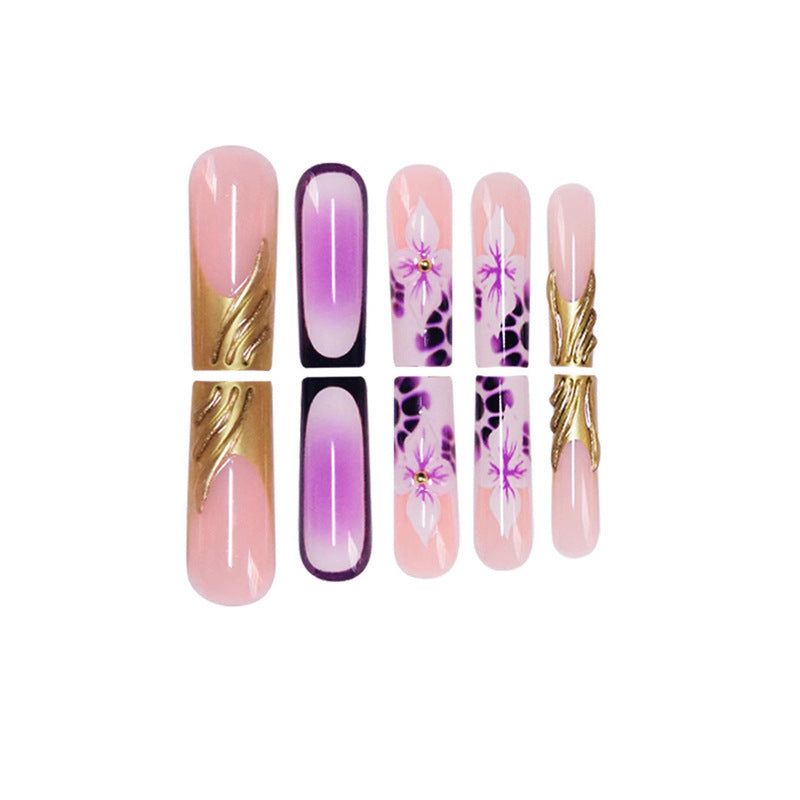 Floral Acryl Nagelkunst Verlängerungen Brehn