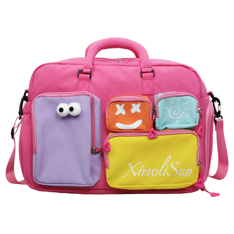 Verspielte Mehrfach-Taschen Reisetasche