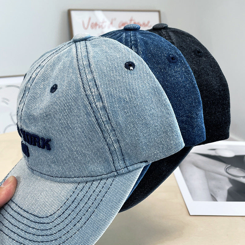 Herren Zerschlissenes Denim Baseball Cap Brehn
