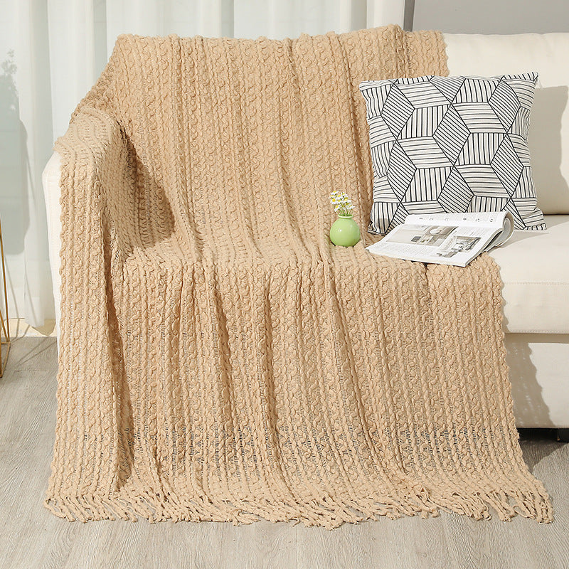 Damen hochwertige gestrickte Decke Brehn